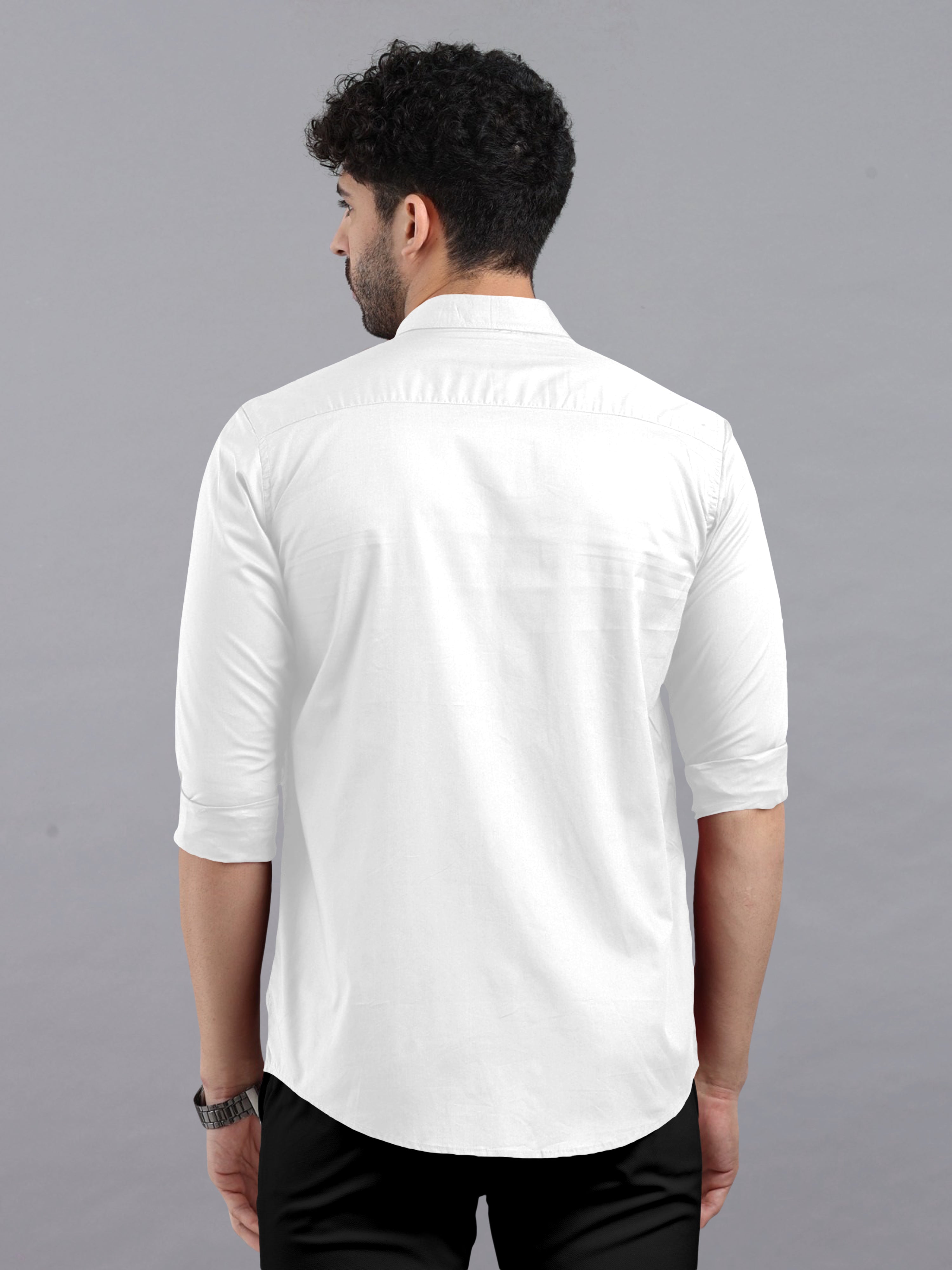 THE CLASSIC WHITE PLAIN COTTON SHIRT