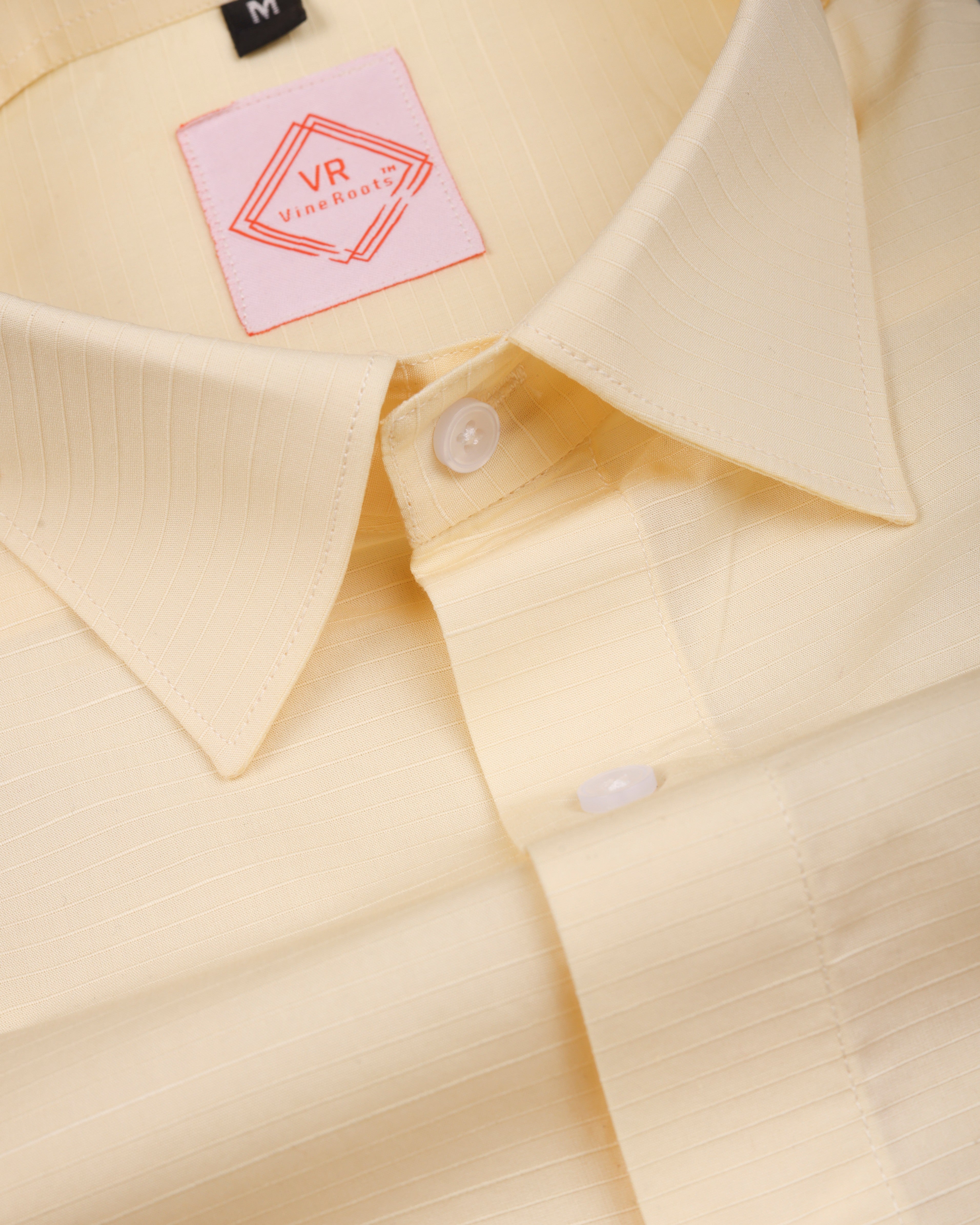 Yellow Striped Cotton Shirt