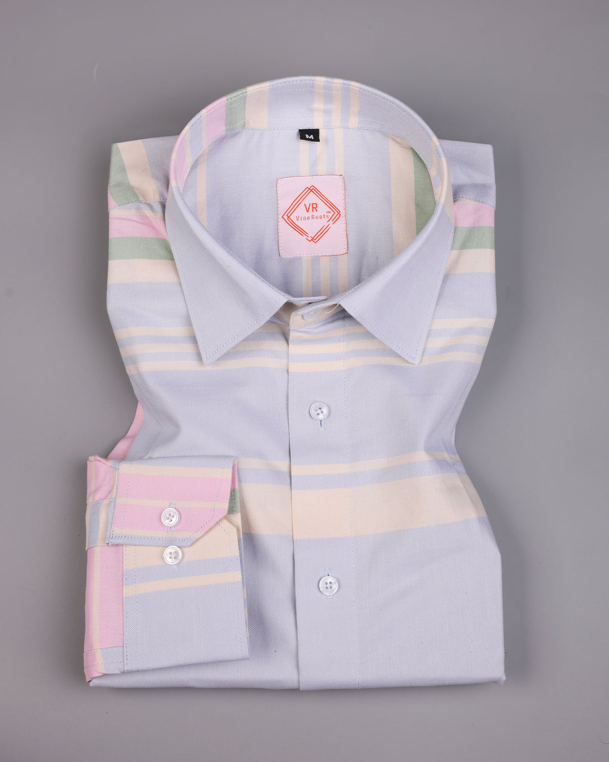 Periwinkle Striped Cotton Shirt