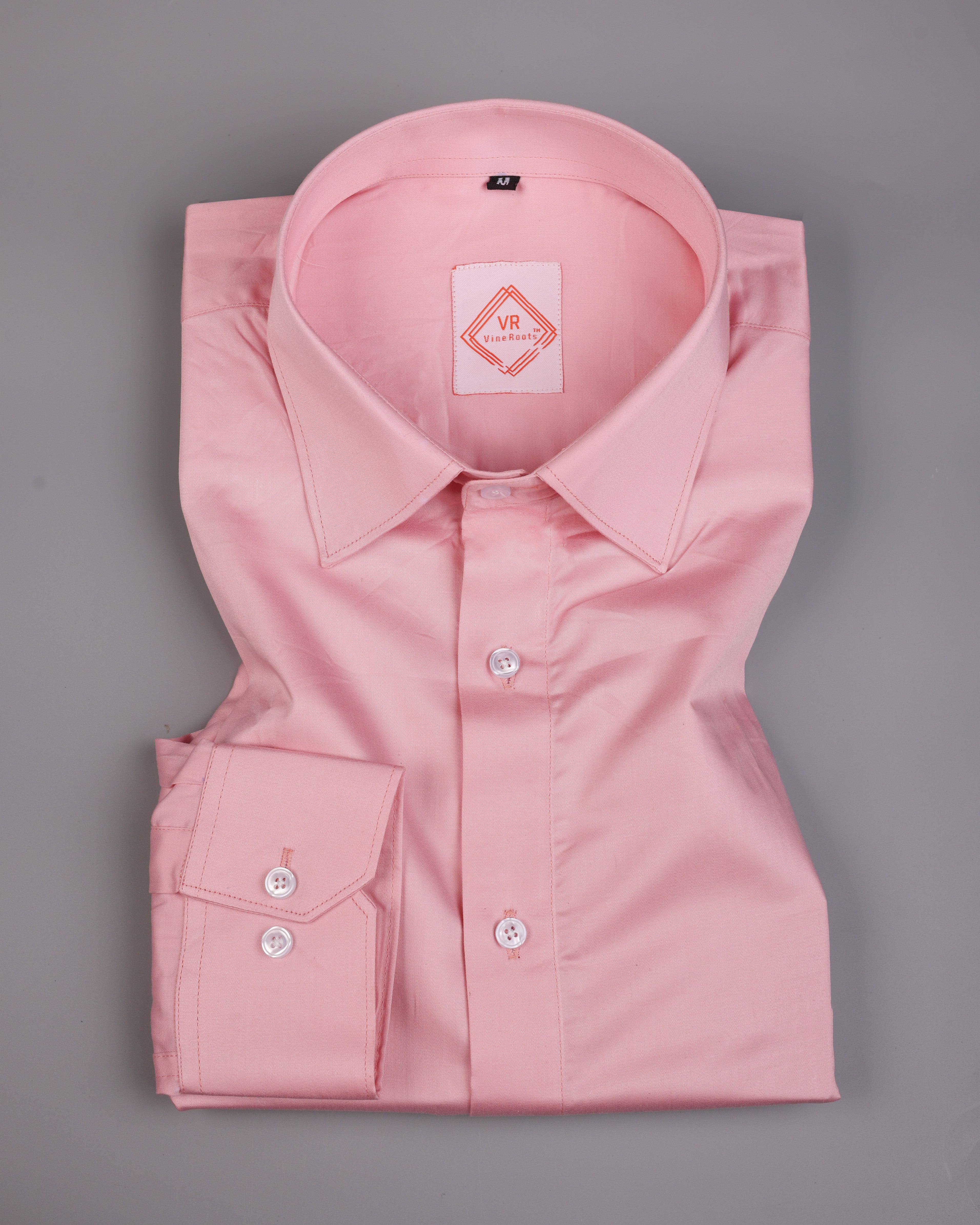 Bubblegum Plain Premium Cotton Shirt