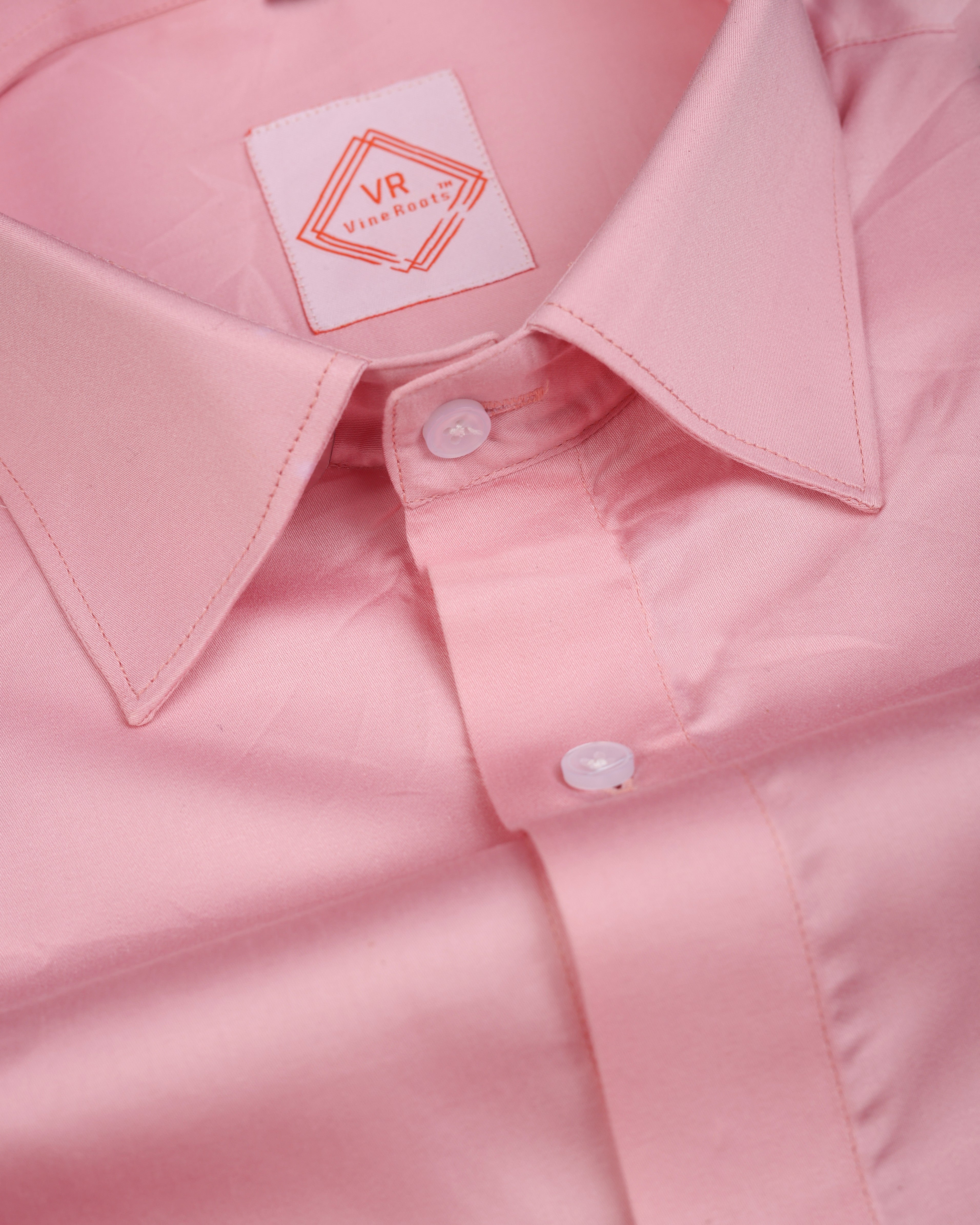 Bubblegum Plain Premium Cotton Shirt