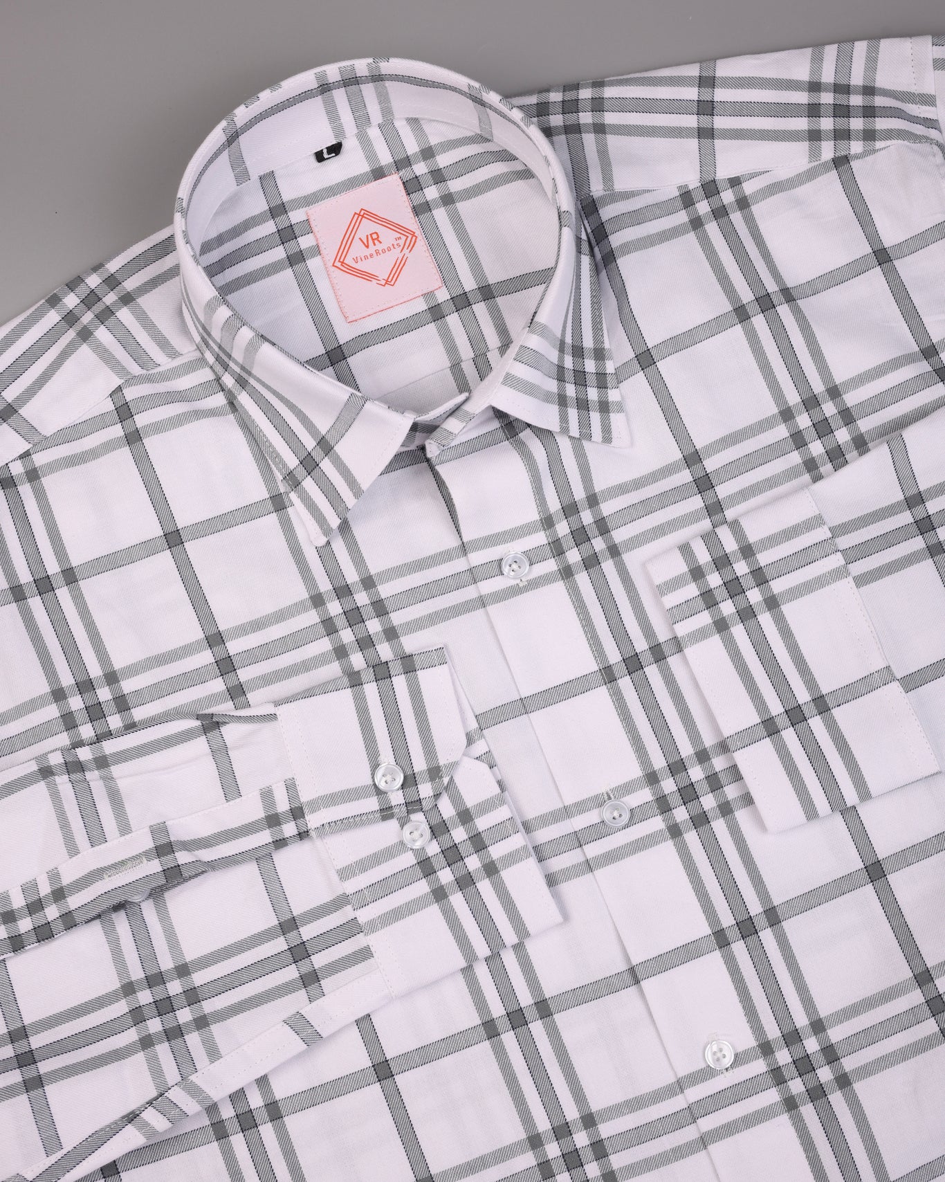 Bristum checked Shirt With Spread Collar