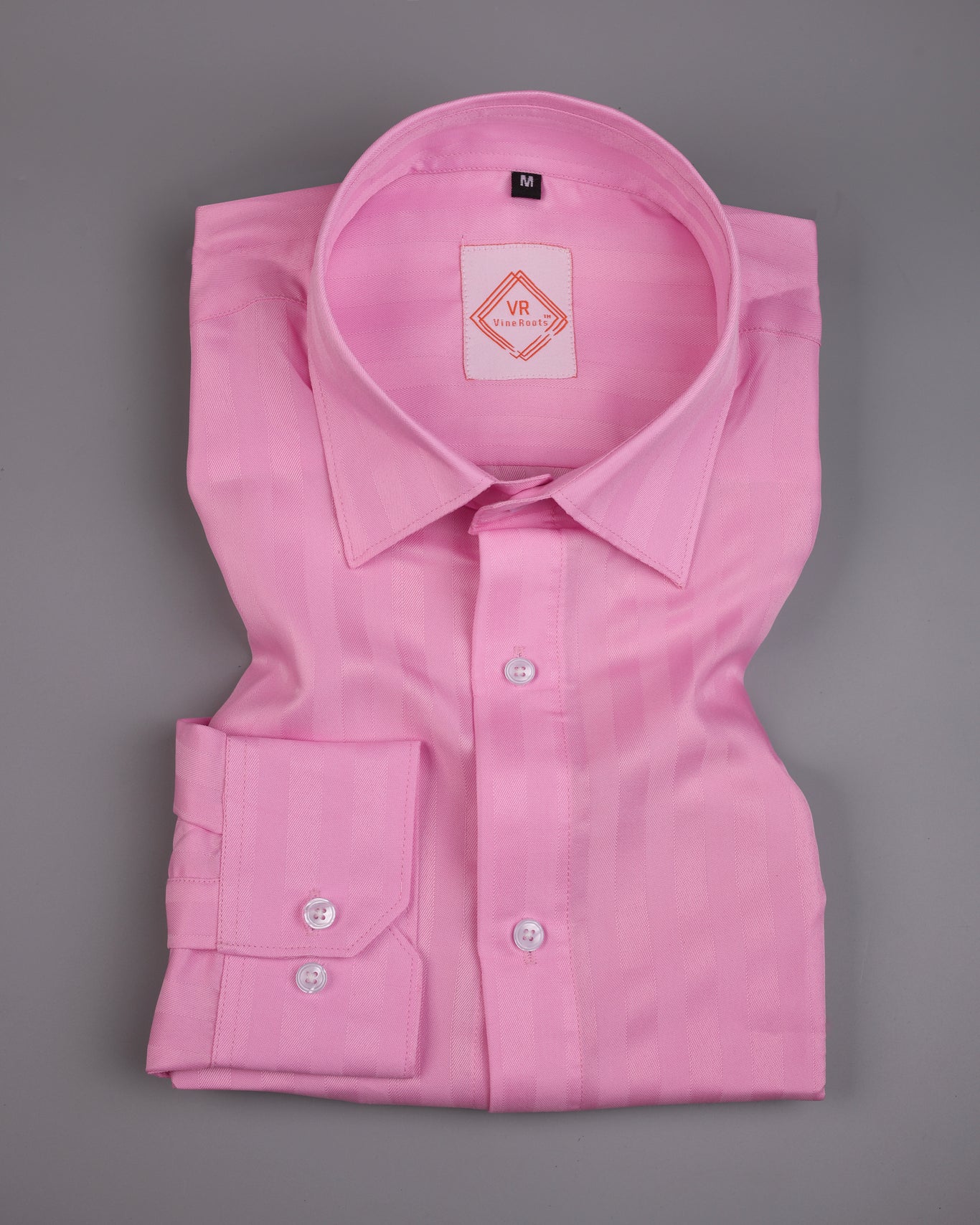 Pink Striped Premium Cotton Shirt