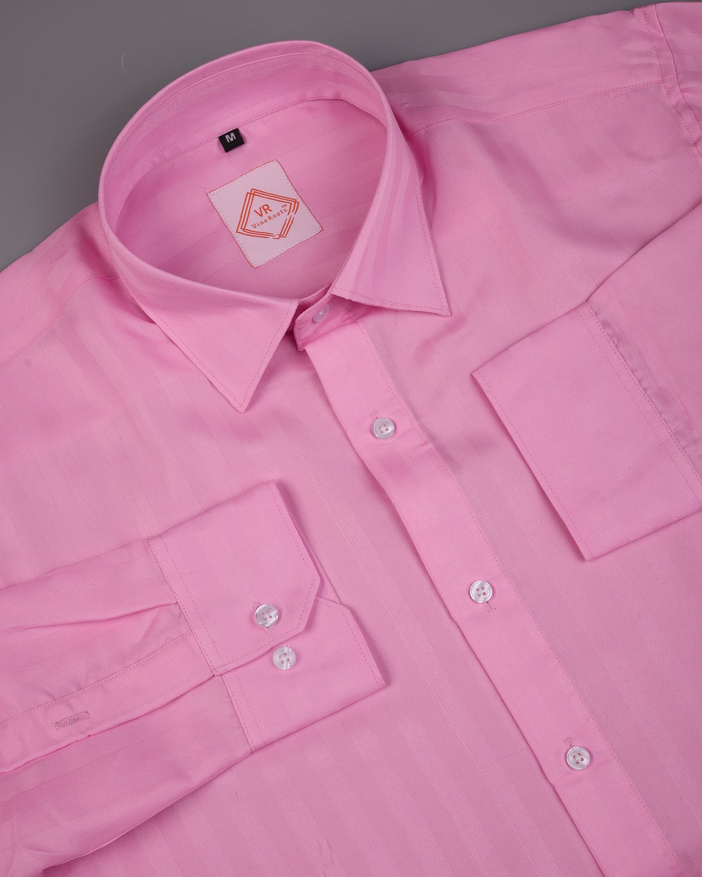 Pink Striped Premium Cotton Shirt