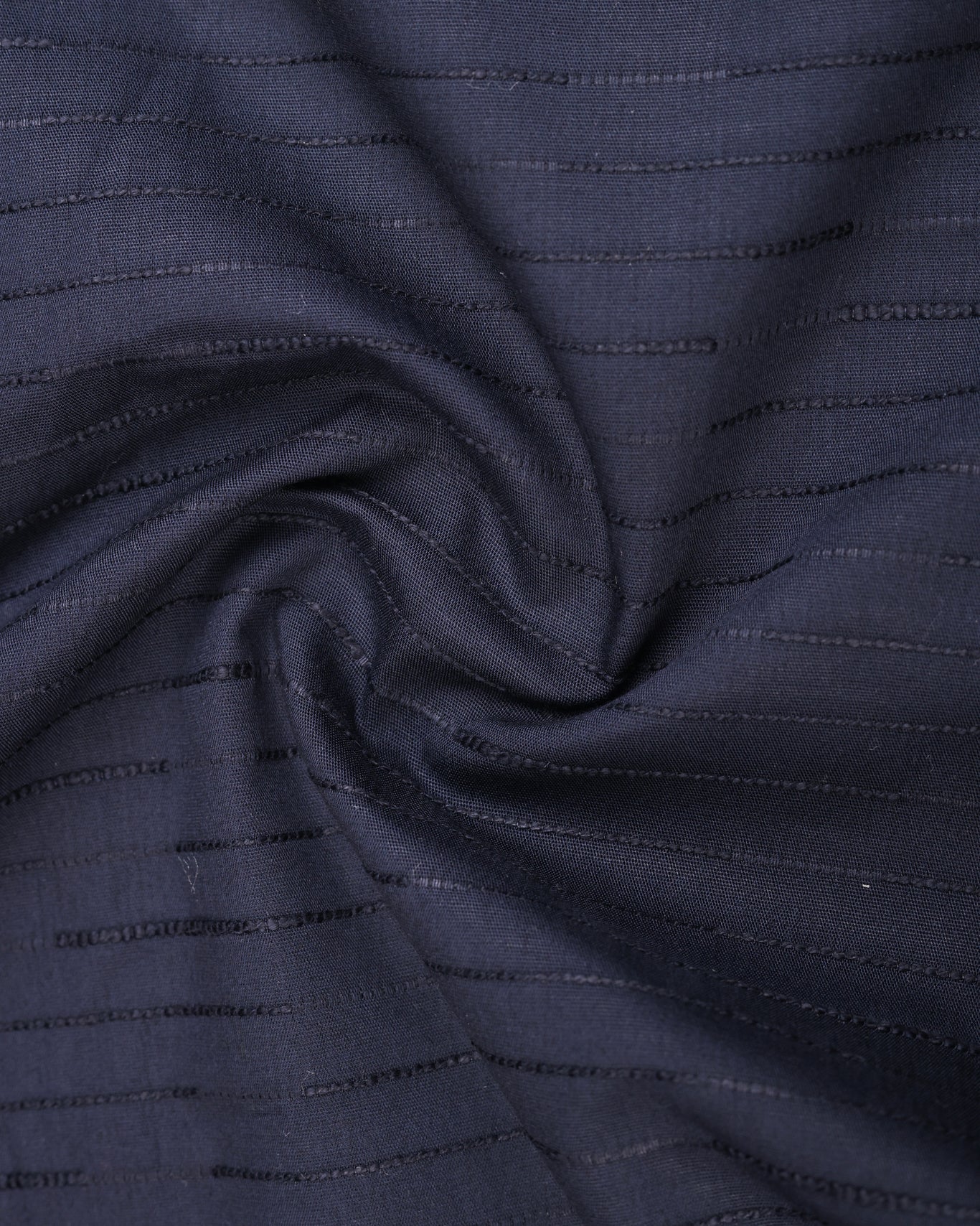 Navy blue with textured Striped Premium Cotton Shirt